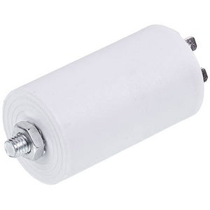 Пусковий конденсатор для пральної машини CBB60 Mondo 12.5uF 450V 40x70mm (під гайку, 4 клеми)