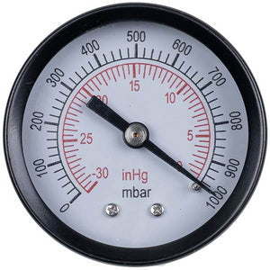 Манометр (вакуумметр) VALUE  310500106 (D корпусу= 50mm, підключення ззаду)