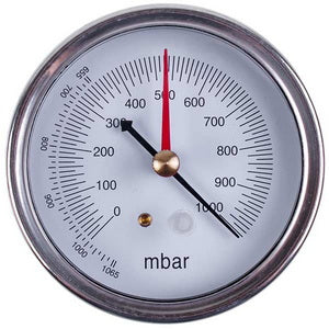 Манометр (вакуумметр) VALUE  310500301 (D корпусу= 75mm, 2 стрілки, підключення ззаду)