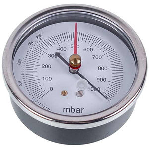 Манометр (вакуумметр) VALUE  310500301 (D корпусу= 75mm, 2 стрілки, підключення ззаду)