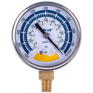 Манометр (вакуумметр) 310500601 VALUE (D корпусу= 63mm, підключення знизу)