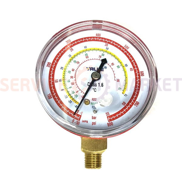 Манометр высокого давления GBH VALUE (D корпуса=68mm, R22 R410a R32)
