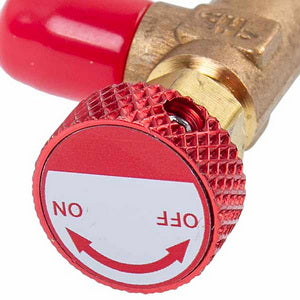 Кран для заправки кондиціонерів HS-1221 (різьба внутрішня 5/16” зовнішня 1/4")