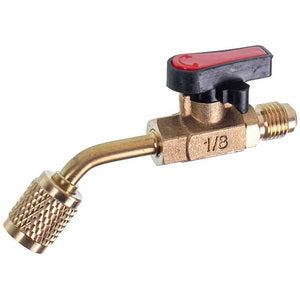 Кран кутовий 45° для заправки фреону (1/4”) RTM BV -451