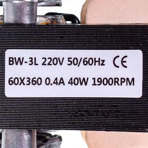 Тангенційний вентилятор BW-3 L=360mm D крильчатки=60mm