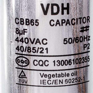 Конденсатор CBB65 8uF 450V