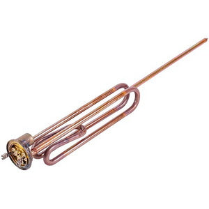 Тен фланцевий для бойлера Ariston 65102465 2500W (мідний) L=450mm фланець 125mm (під анод M8)