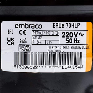 Компресор для холодильника EMBRACO ERUe70HLP R134 166W