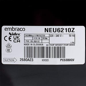 Компресор для холодильника EMBRACO ASPERA NEК6210Z R134 578W