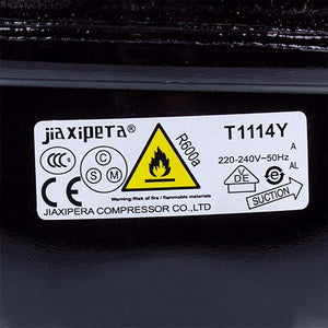 Компресор для холодильника TT1114GY JIAXIPERA R600a 167 W (з пусковим реле)