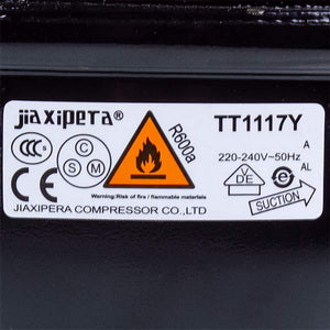 Компресор для холодильника TТ1117GY JIAXIPERA R600a 198 W (з пусковим реле)