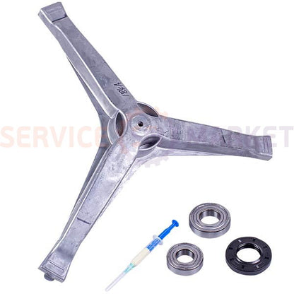 Рем. набор крестовина DC97-15184A+сальник+подшипники 2 шт.+смазка для стир. машины Samsung