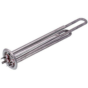 Тен для бойлера під анод 2000W (нержавіюча сталь) L=310mm фланець 64mm, анод M4 Kawai