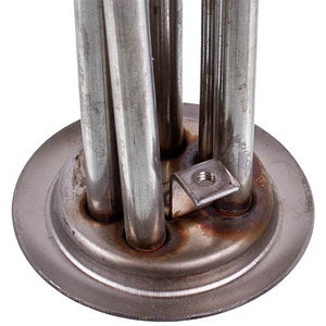 Тен для бойлера 34013090000 2000W (нержавійка) L=300mm фланець 63mm, 2 трубки під датчик анод M4