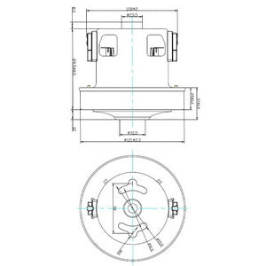 Двигун для пилососа KW45348VCM Koolwen 800W D=120/83mm H=26/105mm