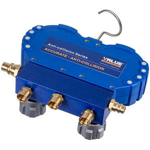 Манометричний колектор 2-вентильний VMG-2 R1234YF (R1234) Value + шланги 3шт.x900mm + 2 муфти