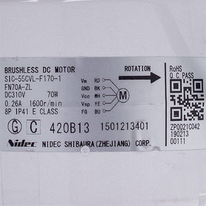 Мотор вентилятора блоку для кондиціонера C&H 1501213401 S1C-55CVL-F170-1(FN70A-ZL) 70W 310V 0.26A, шток 8x72mm