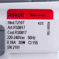 Помпа (насос) для пральної машини Bosch 00141896 Askoll 30W T2107