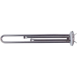 Тін для бойлера EAZIL 1300W L=310mm (нержавіюча сталь), фланець 64mm, анод M6, 2 трубки під датчик