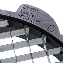 Набір для нарізки кубиками 12x12x12mm Robot Coupe 28197 D решітки = 205mm D слайсера = 190mm