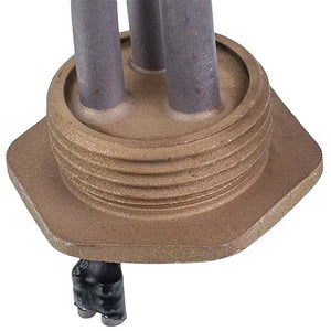 Тін для алюмінієвих батарей Kawai 1000W (нержавіюча сталь) L=385mm D різьблення = 1&amp;apos&amp;apos (різьба ліва)