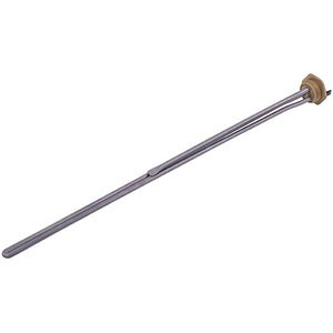 Тен для алюмінієвих батарей Kawai 2000W (нержавіюча сталь) L=495mm D різьблення = 1&apos&apos (різьба права)