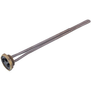 Тен для чавунних батарей Kawai 1500W (нержавіюча сталь) L=390mm D різьблення = 1 1/4&apos&apos (різьба права)