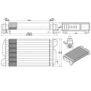 Теплообмінник первинний для газового котла Baxi Eco 3/Four/Fortech, Westen Pulsar D 14-24 кВт (атмо) 5677660