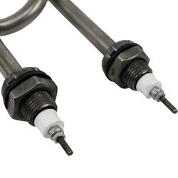 Тін для нагріву води 2000W 220V (нержавіюча сталь) L=185mm M16 (скріпка)