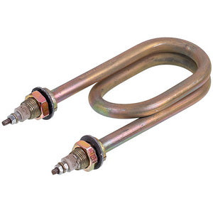 Тен для нагріву води 2500W 220V (оцинкована сталь) L=160mm M18 (скріпка)