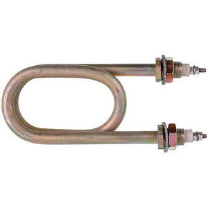 Тен для нагріву води 2500W 220V (оцинкована сталь) L=160mm M18 (скріпка)