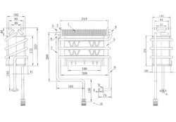 Теплообмінник для китайської газової колонки Selena, Roda, Amina, Dion 33.4096