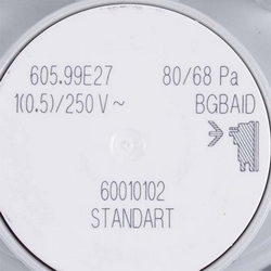 Реле тиску повітря (пресостат) Huba Control 80/68 Па для газового котла 0020041905