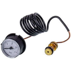Манометр 0-4 бар D=25 мм для газового котла Junkers Euroline, Bosch Gas 3000 8738703601