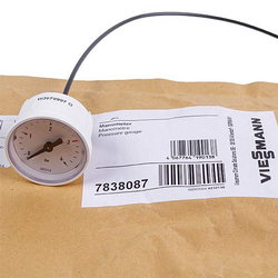 Манометр 0-4 бар для газового конденсаційного котла Viessmann WB1C 7838087