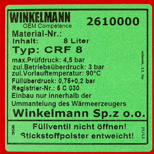 Розширювальний бак CRF8 1/2&amp;apos&amp;apos для газового котла Viessmann WH0, WH0A 24 кВт 7817485