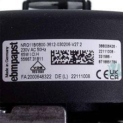 Вентилятор NRG118 для газового конденсаційного котла Bosch/Buderus 24 кВт 87186517840