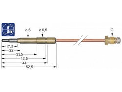 Термоелемент M10x1 термопара для газового обладнання Mareno, MBM, SIT
