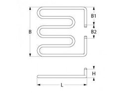 Тен для прижимного гриля Sirman ELIO, Fimar PE серії, 240В, 850Вт