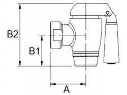 Кран сливной для пищеварочного котла AG 2" IG