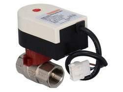 Кран зливний шаровий клапан GRUNER 224D-230-BOFI200N-001 для пароконвектомата Electrolux, Giorik, Zanussi підключення 3/4" на 3/4"