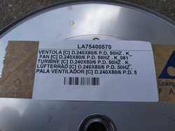 Крыльчатка вентилятор турбина для пароконвектомата Lainox KME, KMG серии ø240мм