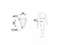 Розпилювач ручний душ для пароконвектомата 542954 навісний універсальний