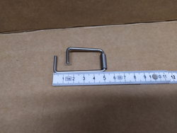 Скоба замка ручки дверей для пароконвектомата Electrolux, Foinox, Lainox, Leventi, Mareno, Olis 0C6978 R61620132 54мм.