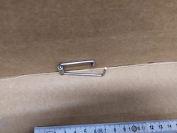 Скоба замка ручки дверей для пароконвектомата Electrolux, Foinox, Lainox, Leventi, Mareno, Olis 0C6978 R61620132 54мм.