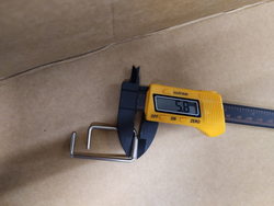 Скоба замка ручки дверей для пароконвектомата Electrolux, Foinox, Lainox, Leventi, Mareno, Olis 0C6978 R61620132 54мм.