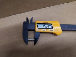 Скоба замка ручки дверей для пароконвектомата Electrolux, Foinox, Lainox, Leventi, Mareno, Olis 0C6978 R61620132 54мм.