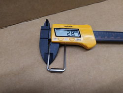 Скоба замка ручки дверей для пароконвектомата Eloma, Primax, Tecnoeka, Retigo 61мм.