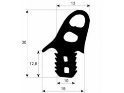 Ущільнення дверей резинка для пароконвектомата Wiesheu-Wiwa 1м.п ВІДРІЗНИЙ