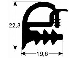 Ущільнення дверей резинка для пароконвектомата Rational CCM 6рівн.серії, 470x520мм